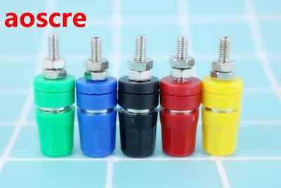 M4X36 pure copper terminal 4mm banana Jack Socket 20A bindin