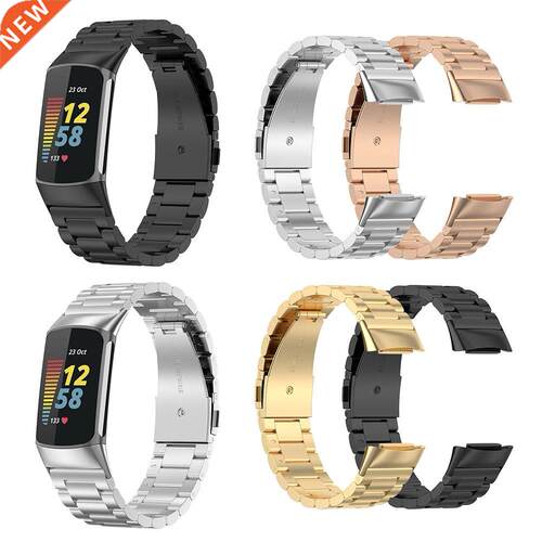 Stainless Steel Smart Watch Band for Fitbit Charge 5 Metal S