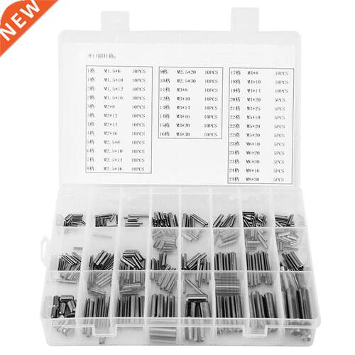 280Pcs Stainless Steel Spring Pin Tension Elastic Cylindrica