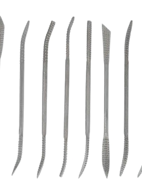 8 Pcs Durable Wood Riffler File Set 200mm for Woodworking Ca