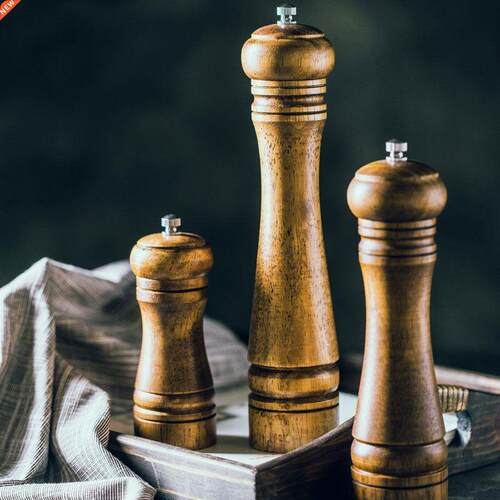 Wooden Pepper grinder,Solid wood Manual Spice Pepper mill Sa