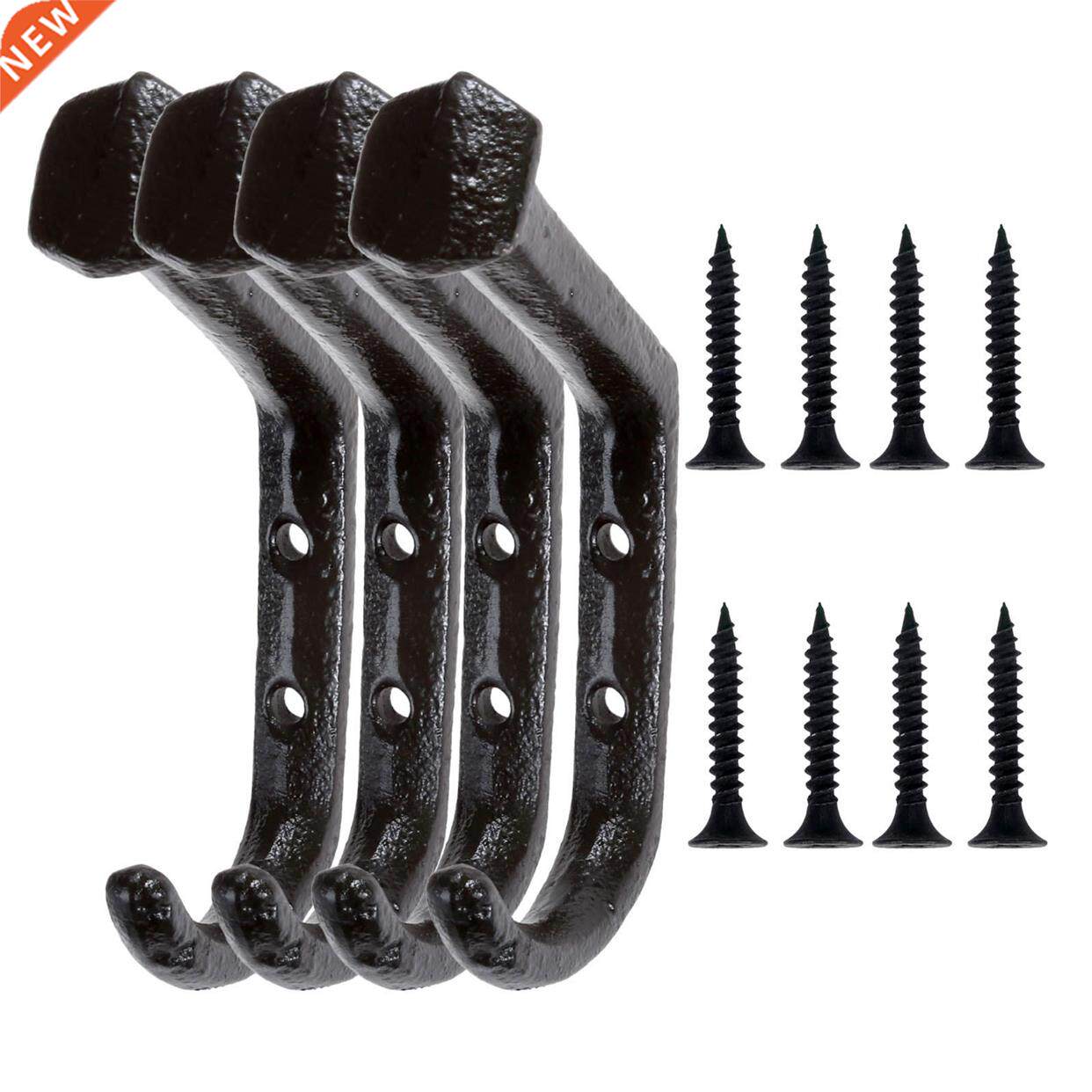 4PCS Cast Iron Large Hook Crafts?Door Bedroom Hanger Hook f图片