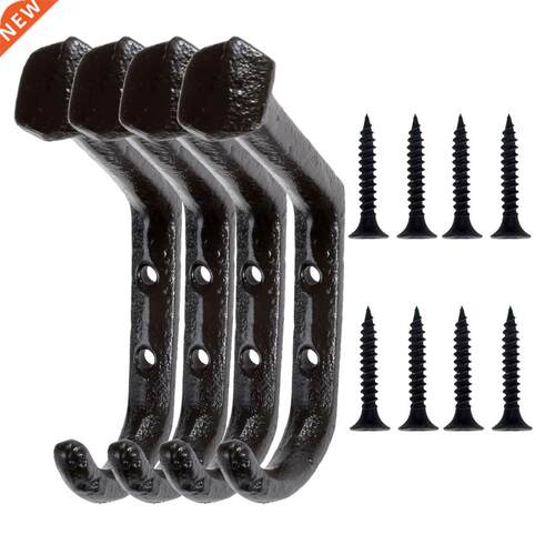 4PCS Cast Iron Large Hook Crafts?Door Bedroom Hanger Hook f