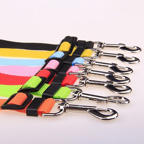 Adjustable Dog Cat Car Safety Belt Pet Vehicle Seat Belt Lea