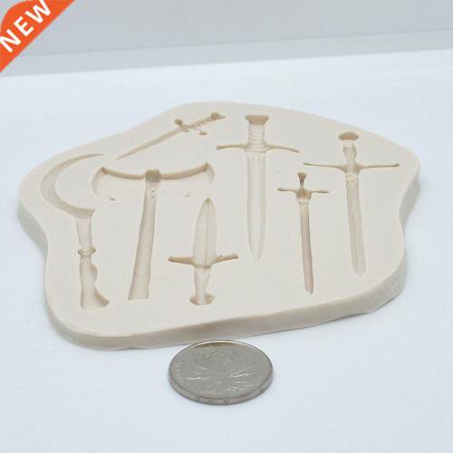 Sword Axe Silicone Resin Mold DIY Pastry Cake Fondant Moulds
