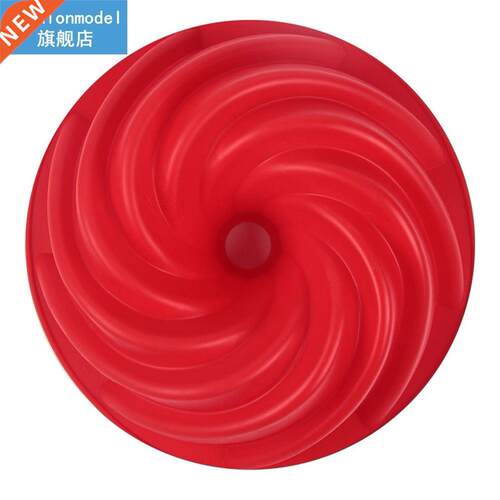 Large Spiral Silicone Bundt Cakes Dessert Mold  3D Fluted