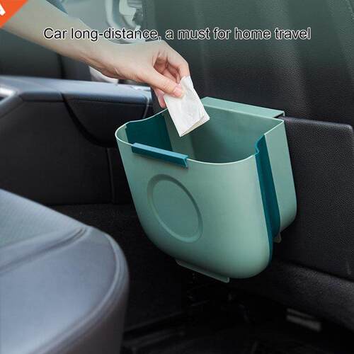 Cabinet Hanging Space-saving Trash Can Foldable Large Openin