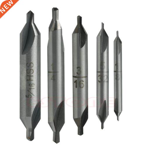 5Pcs 60 degree HSS Center Spotting Drill Bits Combined Count