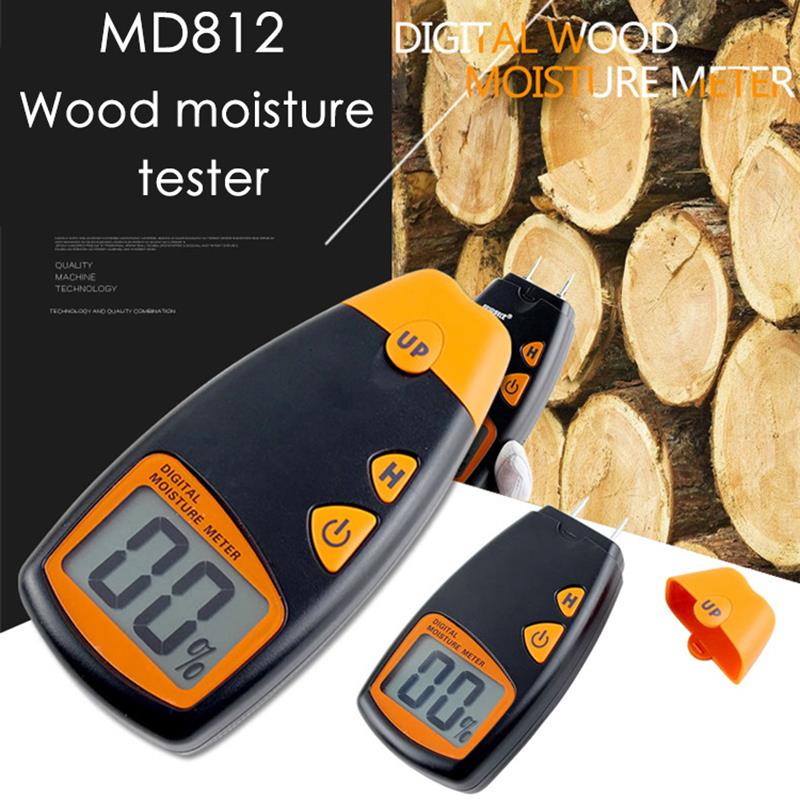 0-99.9% Two Pins Digital Wood Moisture Meter Wood Humidity T