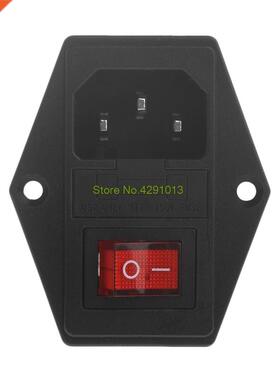 1PC 10A 250V 3 Pin IEC320 C14 AC Inlet Male Plug Power Socke