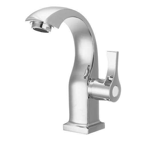 Bathroom Basin Faucet Single Handle Hole Chrome-plated Coppe