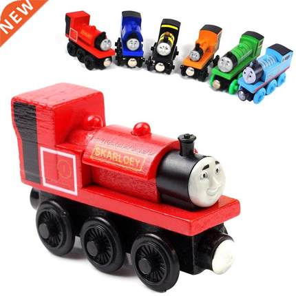 1pc Thomas Trains Toy Magnetic Wooden Thomas Train Car Woode