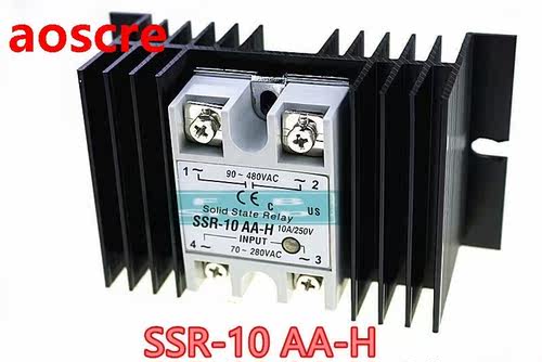 Single Phase Solid State Relay SSR 10AA H 10A 90 480V AC 80