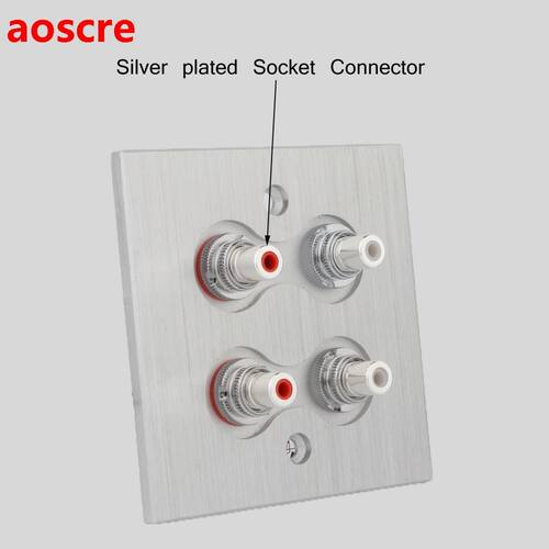 Preffair 8pcs RS3007S High Performance RCA Terminal Sockets