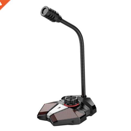 USB Computer Microphone, Mute Button and LED Indicator, Used