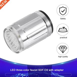 Light-up LED Water Faucet Changing Glow Kitchen Shower Tap W