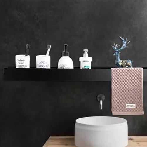 Space Aluminum Bathroom Shelf Wall Mount Shower Shampoo Soap