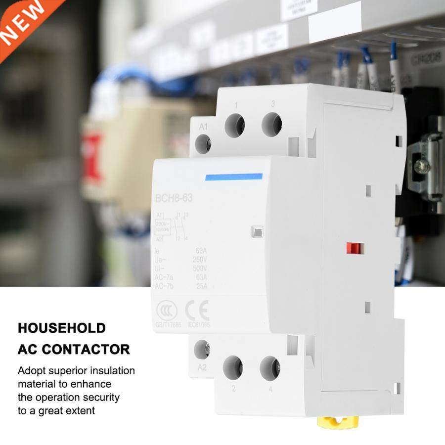 modular contactor 2p 6a 24v 220v/20v 50/60hz household ac