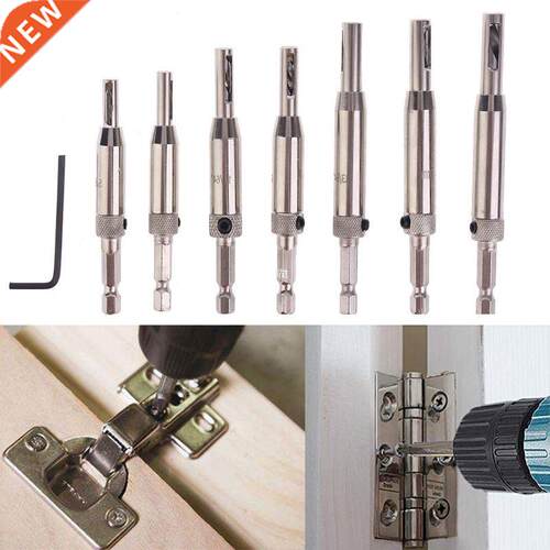 8 Pcs Center Doors Self Centering Hinge Tapper Core Drill Ho