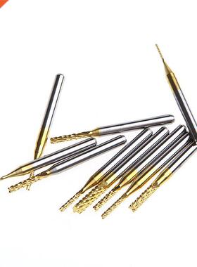 10Pcs 1/8'' 0.8-3.175mm PCB Drill Bit Set Engraving