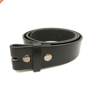DIY Belts Accessories Black PU leather belt without buckle f
