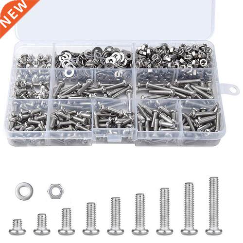 765 PCS M4 Screws Pan Head Screws Set Stainless Steel Bolts