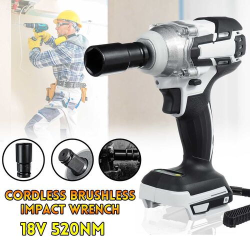 520n.m Cordless Electric Impact Wrench Rechargeable 1/2 Inch