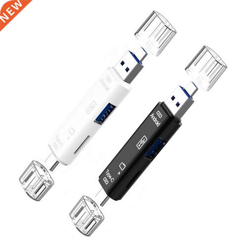 5 in 1 Type-C Micro USB OTG Dock TF Memory Card Reader Multi