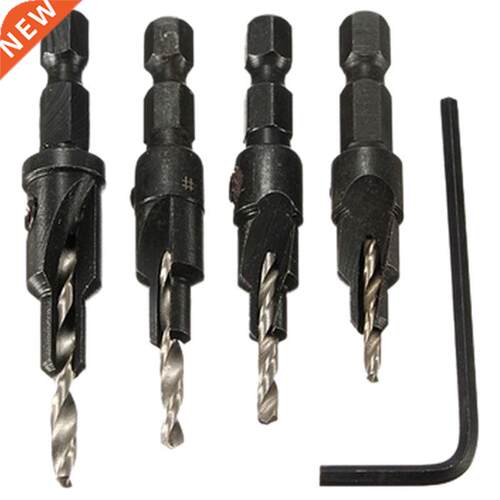 4 pcs HSS drill Change Hex Shank Screw #6 #8 #10 #12