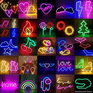 LED Neon Light Sign Strip New 189 Styles Wall Art Lamp Night