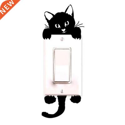 Hot sale Cute Cat Switch Decorative Creative Wall Stickers