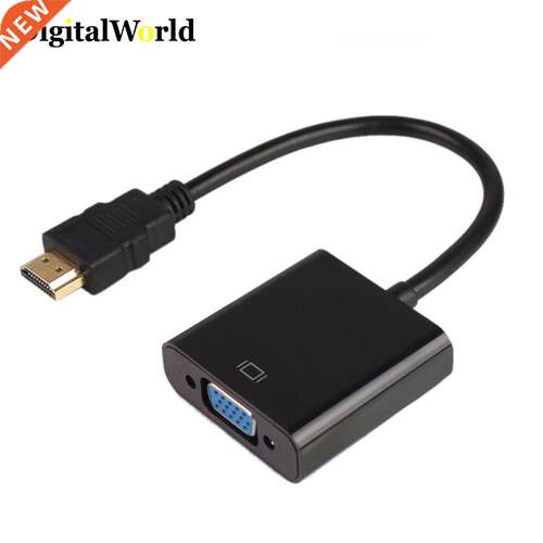HDMI-compatible to VGA adapter Digital to Analog Video Audio