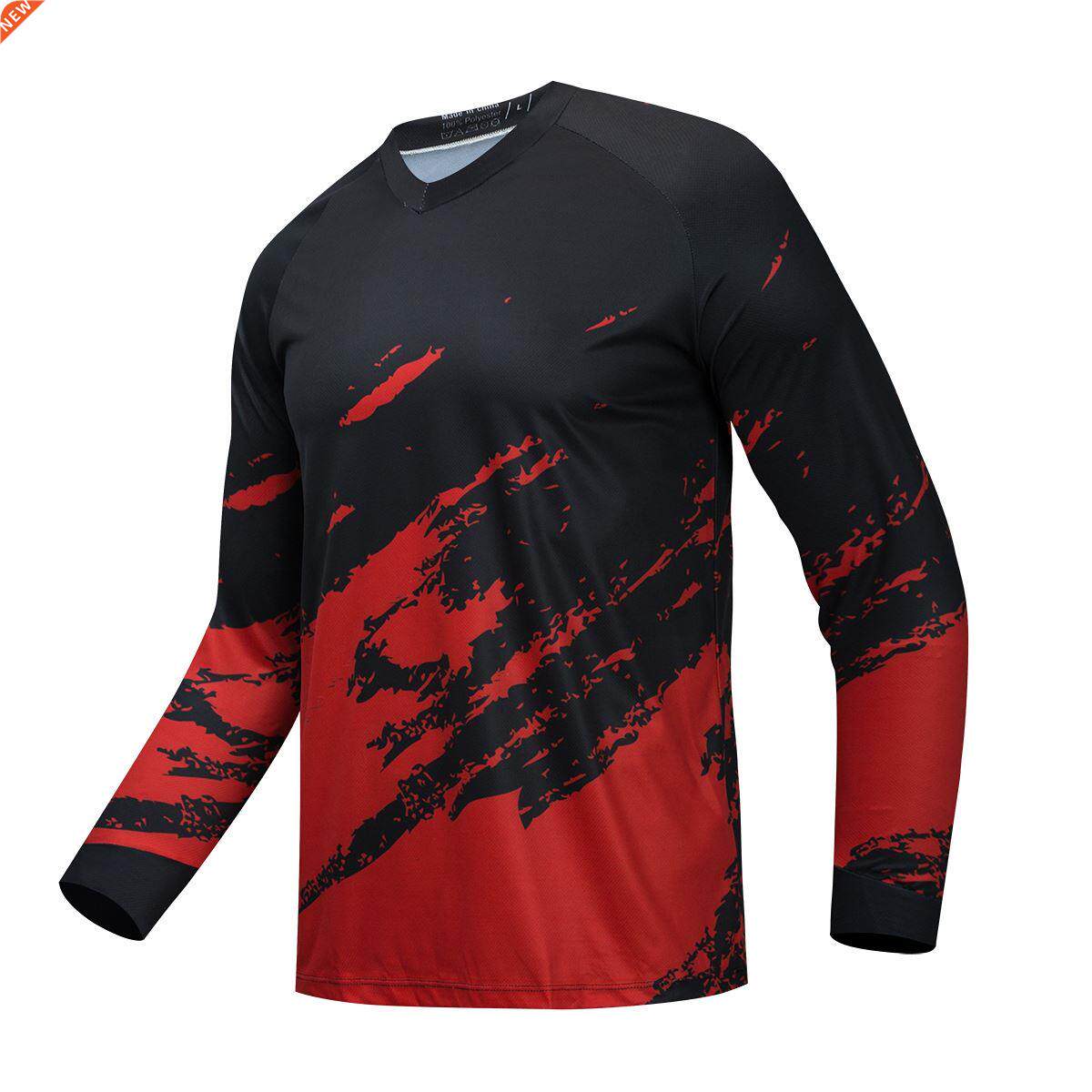 2021 MTB Jersey Enduro Motocross Jersey Maillot Hombre DH Mo - 实物图