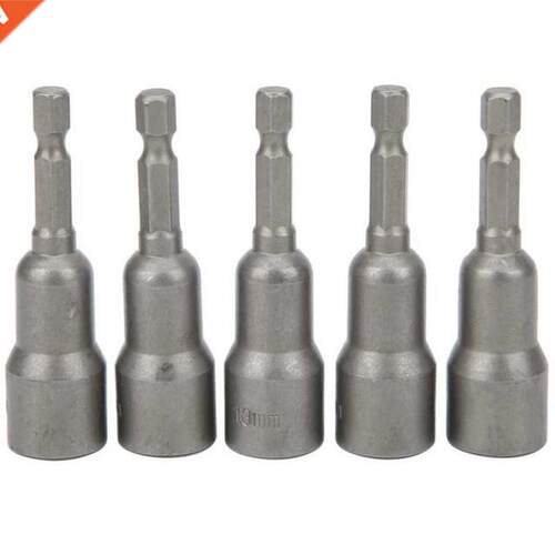 5pcs Professional Hex Shank Socket Nut Driver Bit Set Access