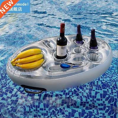 Bucket Cup Holder Inflatable Pool Float Beer Drink Cooler Ta