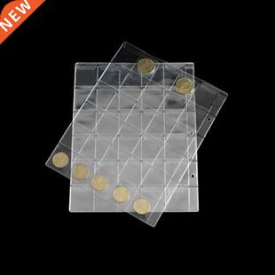 10pcs 30 Pockets Coin Album Page Folder Clear Pockets Coin S