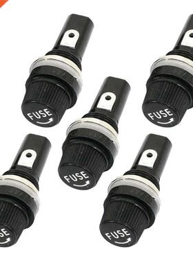 5 x Mount Chssis Fuse Holder for 6x30mm Glss Fuses 10 250