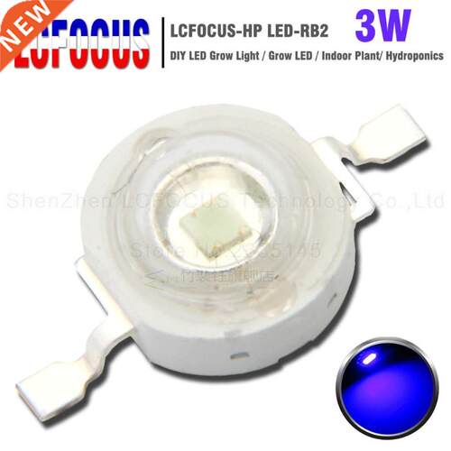 20pcs 3W Royl Blue 440nm 470nm Grow LED COB D Lmp Blub DIY