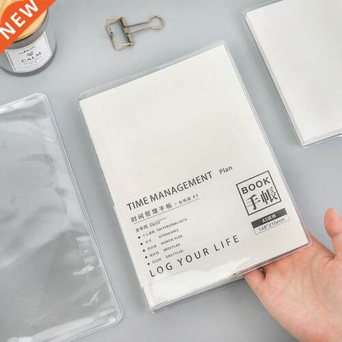 A6/A5 Clear Binder Scrapbook Cover PVC Book Sleeve Waterproo