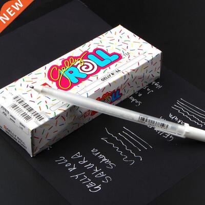 Free Shipping Japan Imported Jelly Roll 0.8mm White Gel Pen