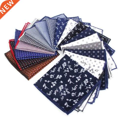 New Pocket Square For Men Women Floral Chest Towel Hanky Gen