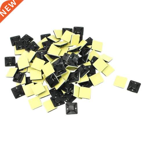 100 Pcs Self Adhesive Cale Tie Mount ase Holder 20 x 20 x