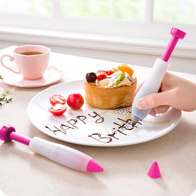 Cake Decorating Flower Pen Chocolate Cream Jam Squeezed Gun