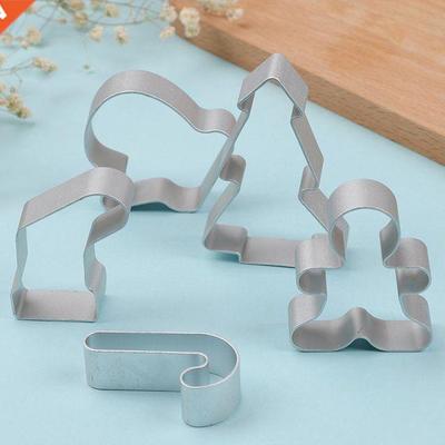 5pcs/set Christmas Cookie Cutter Tools Stainless Steel Ginge