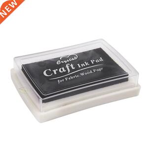 Black Ink Pad Inkpad Rubber amp Print Craft Non-Toxic Bab
