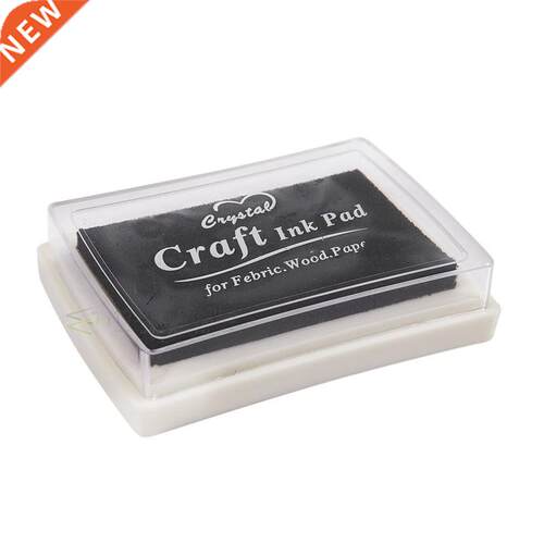 Black Ink Pad Inkpad Rubber amp Print Craft Non-Toxic Bab