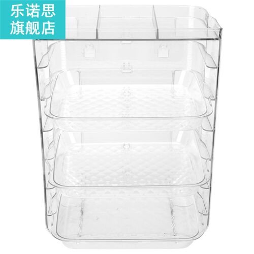 1Pc PET Kitchen Desktop Tray Rack Kitchen Multi-layer Side D