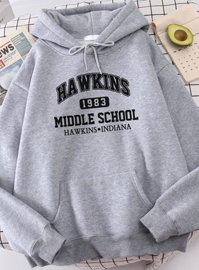 Letters School 1993 Printing Hoodie 2021 Spring Winter Warm