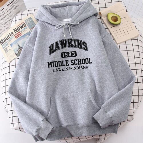 Letters School 1993 Printing Hoodie 2021 Spring Winter Warm