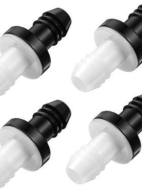 4 Pcs Check Valve 3/8 Inch 10 mm ABS Plug-in Check Valve Fue